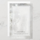 Papeterie Ajouter votre nom| Objets mystiques - Gris (Devant / Derrière)