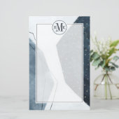 Papeterie Ajoutez votre abstraction adjacente des initiales (Debout devant)