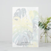 Papeterie Ajoutez votre feuille nommé de palmier de coucher (Debout devant)