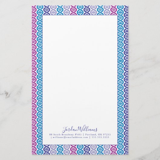 Papeterie Ajoutez votre motif nommé d'ADN de | (Devant)