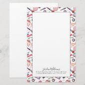 Papeterie Ajoutez votre motif nommé de maquillage (Devant / Derrière)