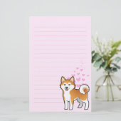 Papeterie Akita Inu/amour de Shiba Inu (Debout devant)