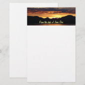 Papeterie Alaskan Sunset I Belle photographie Alaska (Devant / Derrière)