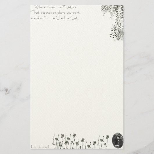 Papeterie Alice in Wonderland Stationary Lewis Carroll (Devant)