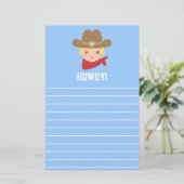 Papeterie Allo, cowboy mignon pour de petits garçons (Debout devant)