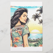 Papeterie Aloha Girl (Devant)