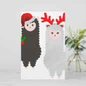 Papeterie alpacas de rennes de noël (Debout devant)