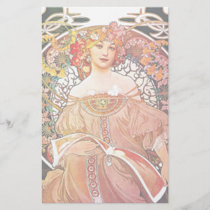 Papeterie Alphonse Mucha Daydream Floral Vintage Art Nouveau