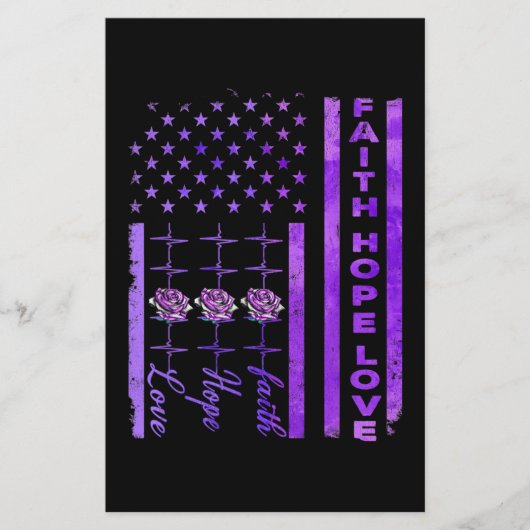 Papeterie Alzheimer Sensibilisation Foi Espérance Amour Pour (Devant)