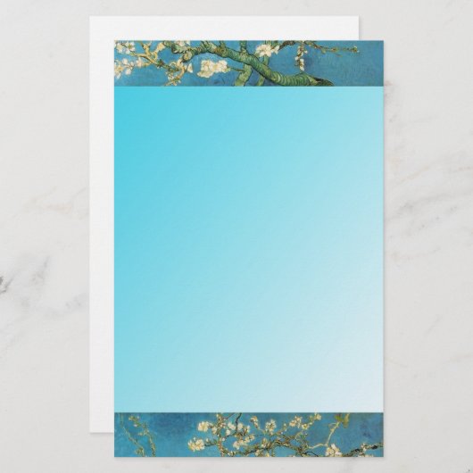 Papeterie amandiers en fleurs, Van Gogh (Devant / Derrière)