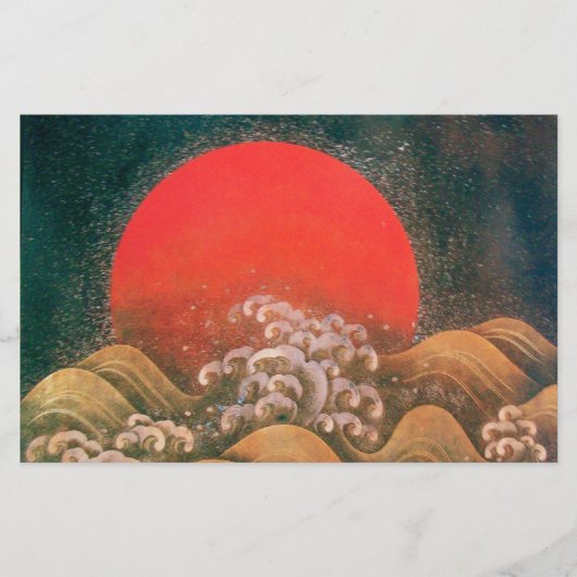 Papeterie AMATÉRASU, GODDESS SOLEIL, noir rouge (Devant)