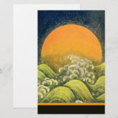 Papeterie AMATÉRASU, GODDESS SOLEIL, vert jaune noir (Devant / Derrière)