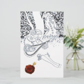 Papeterie AMATEURS ROMANTIQUES DANS LA NATURE Sceau de cire  (Debout devant)