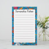 Papeterie Amis colorés de poissons (Debout devant)