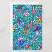 Papeterie Amis de Mermaid (Devant / Derrière)