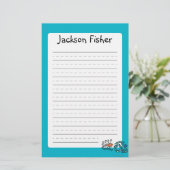 Papeterie Amis illustrés colorés de poissons (Debout devant)