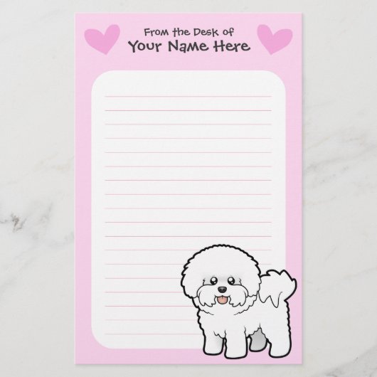 Papeterie Amour de Bichon Frise (Devant)