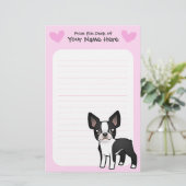 Papeterie Amour de Boston Terrier (Debout devant)