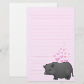 Papeterie Amour de Cochon Miniature (Devant / Derrière)