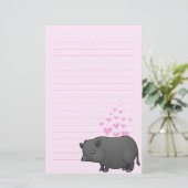Papeterie Amour de Cochon Miniature (Debout devant)