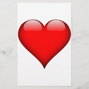 Papeterie Amour de cœur rouge