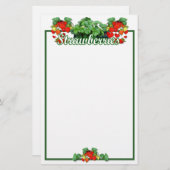 Papeterie AMOUR de FRAISE - stationnaire (Devant / Derrière)