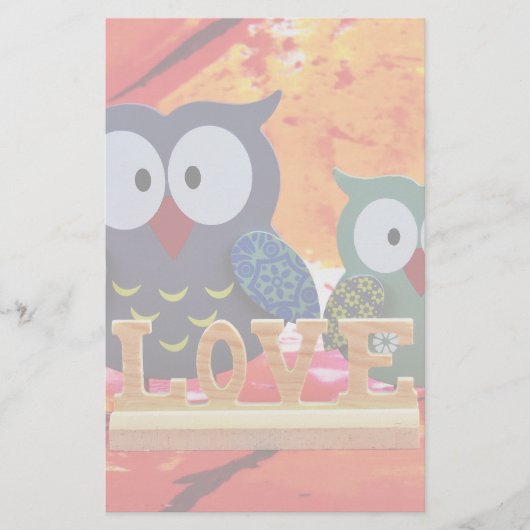 Papeterie Amour de hibou (Devant)