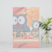 Papeterie Amour de hibou (Debout devant)