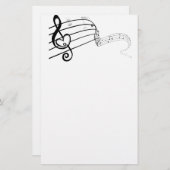 Papeterie Amour de la musique (Devant / Derrière)