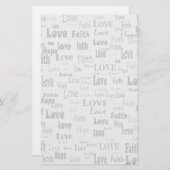 Papeterie Amour d'espoir de foi (Devant / Derrière)