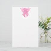 Papeterie Amour rose de ruban (Debout devant)