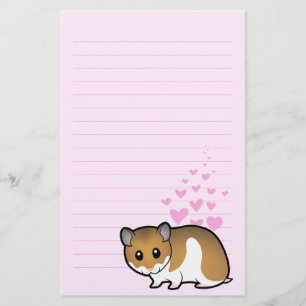 Papeterie Amour syrien de hamster