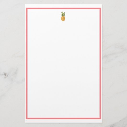 Papeterie Ananas et corail (Devant)
