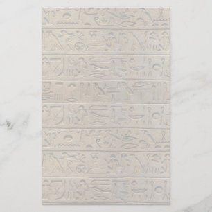 Papeterie Ancien Hiéroglyphes égyptien Design papier d'écrit