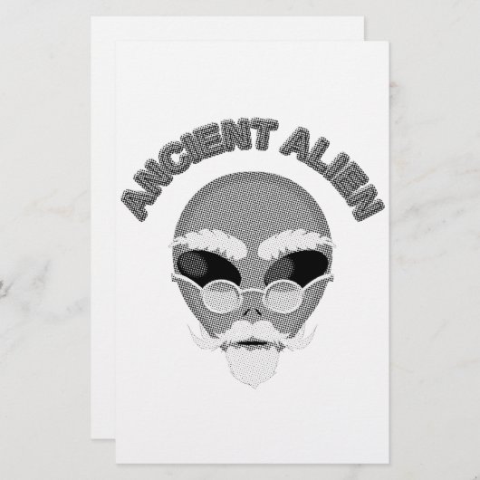 Papeterie Ancien journal en chef Alien (Devant / Derrière)