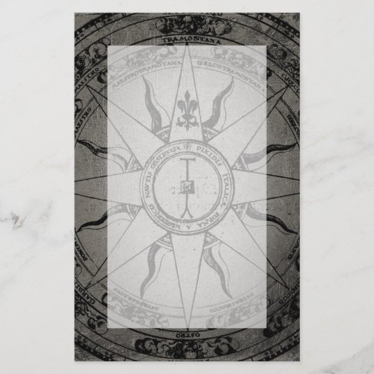 Papeterie Ancien Rose Compass (Devant)