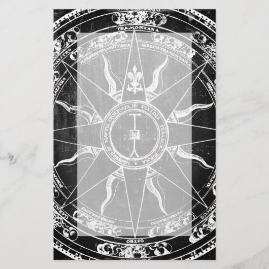 Papeterie Ancien Rose Compass (Devant)