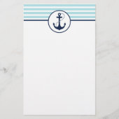 Papeterie Ancre marine bleu clair (Devant)