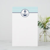 Papeterie Ancre marine bleu clair (Debout devant)