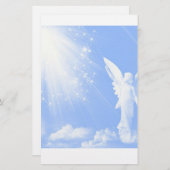 Papeterie Ange dans les nuages (Devant / Derrière)