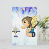 Papeterie Ange de Menorah (Debout devant)