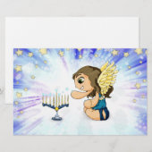 Papeterie Ange de Menorah (Devant / Derrière)