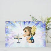 Papeterie Ange de Menorah (Debout devant)