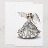 Papeterie Ange de neige (Devant / Derrière)