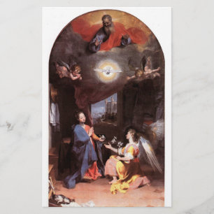 Papeterie ANGE DE VIERGE ET D'ANNONCIATION, Blanc