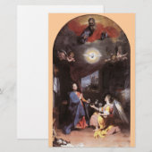 Papeterie ANGE DE VIERGE ET D'ANNONCIATION, Rose (Devant / Derrière)
