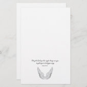 Papeterie ange gardien (Devant / Derrière)