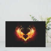 Papeterie Angel Fire Heart with Wings (Debout devant)