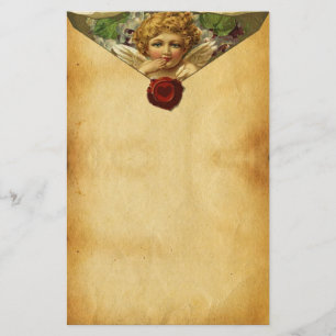 PAPETERIE ANGEL HEART RED WAX SEAL, PARCHEMENT DU JOUR DE VA