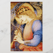 Papeterie "Angel Playing a Flageolet" par Edward Burne Jones (Devant)